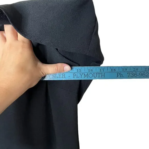 Charles Henry Off Shoulder Ruffle Crepe Dress Sz XS Mini Little Black Dress - Picture 9 of 11